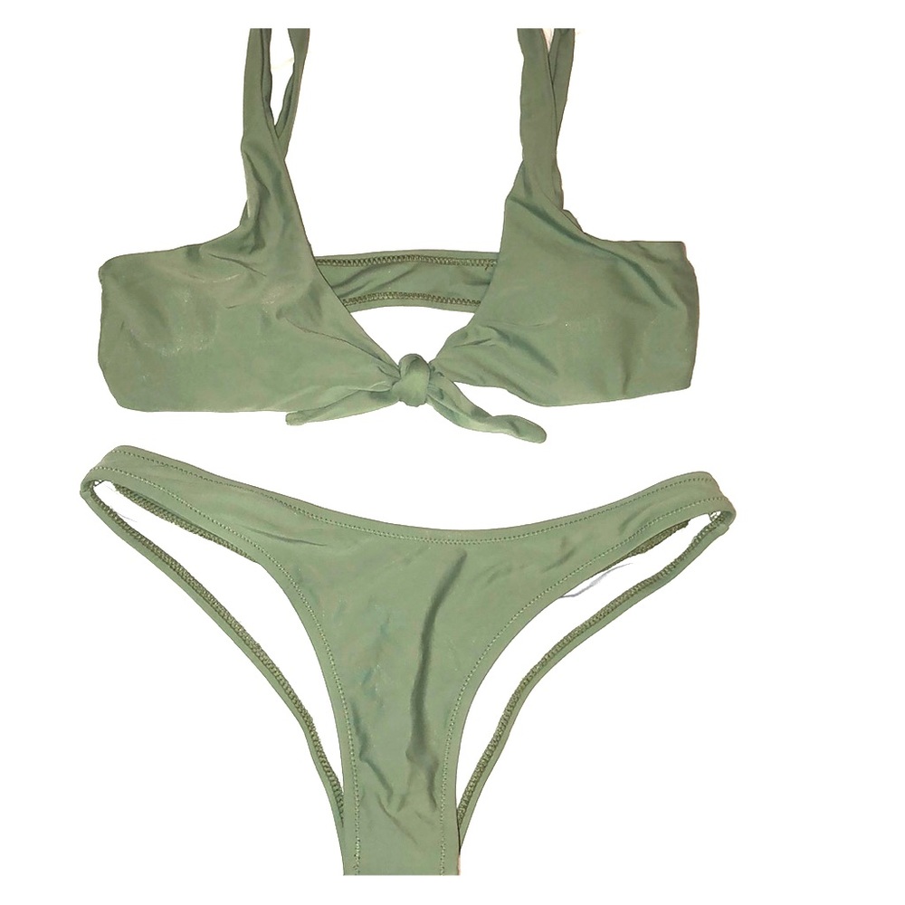 NWOT Forrest green bikini
